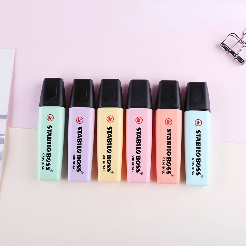 Stabilo Marker Boss - 6 Farben STABILO BOSS Macaron Color