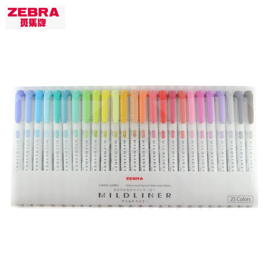 Zebra Pen Mildliner - Zebra Full 35/25Colors Mildliner Textmarker WTK7