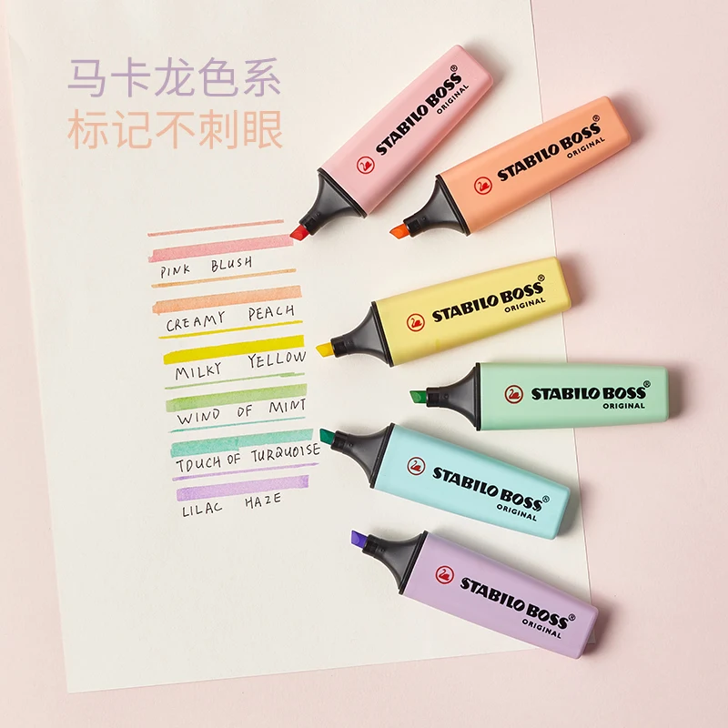 Stabilo Marker Boss - 1/6PCS Deutschland Stabilo BOSS Macarons Textmarker