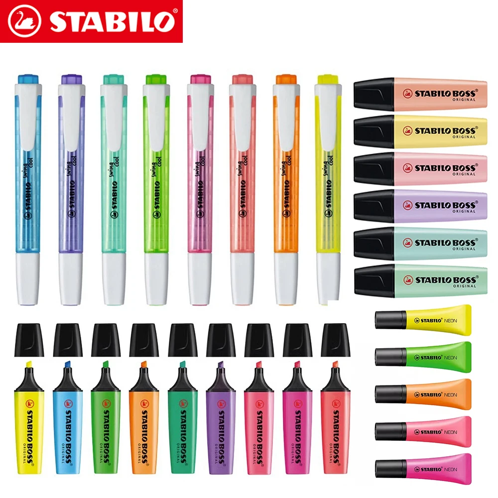 Stabilo Marker Boss - STABILO Textmarker-Set BOSS 70 275 Pastell-Macaron-Farbe,