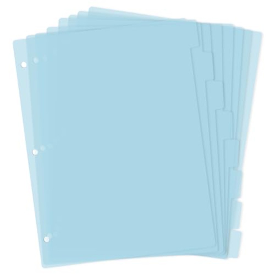 Tab Divider A4 - 3-Ring-Ordner-Trennblätter mit 8 Laschen, A4-Ordner-Trennblätter, robuste