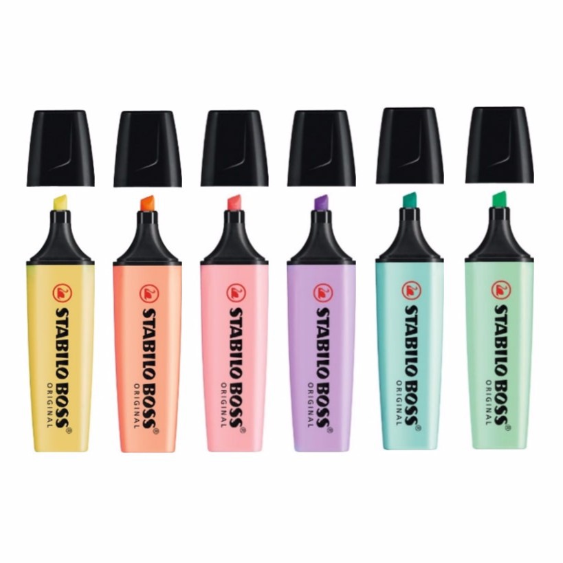 Stabilo Marker Boss - STABILO BOSS ORIGINAL Pastell Textmarker und