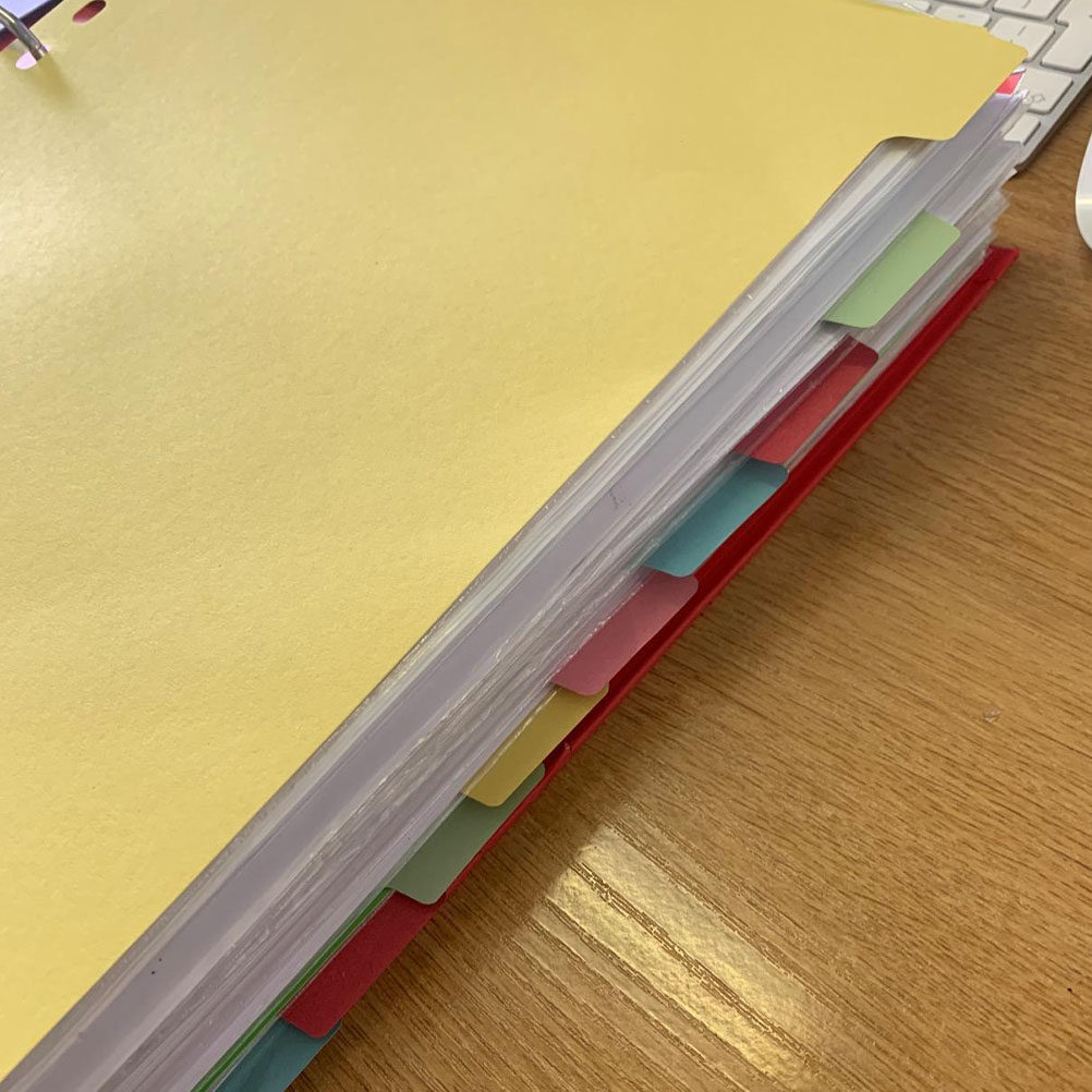 Tab Divider A4 - 12 Stück A4-Indextrennblätter mit 11 Löchern,