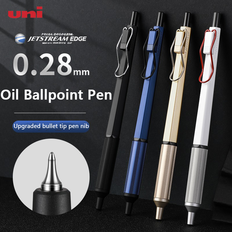 Pentel Pen Energel - UNI Mitsubishi Jetstream SXN-1003 Metall-Kugelschreiber, 0,28/0,38