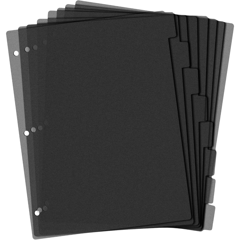 8 schwarze Kunststoff-Trennblä – Tab Divider A4 Bewertung und Preis
