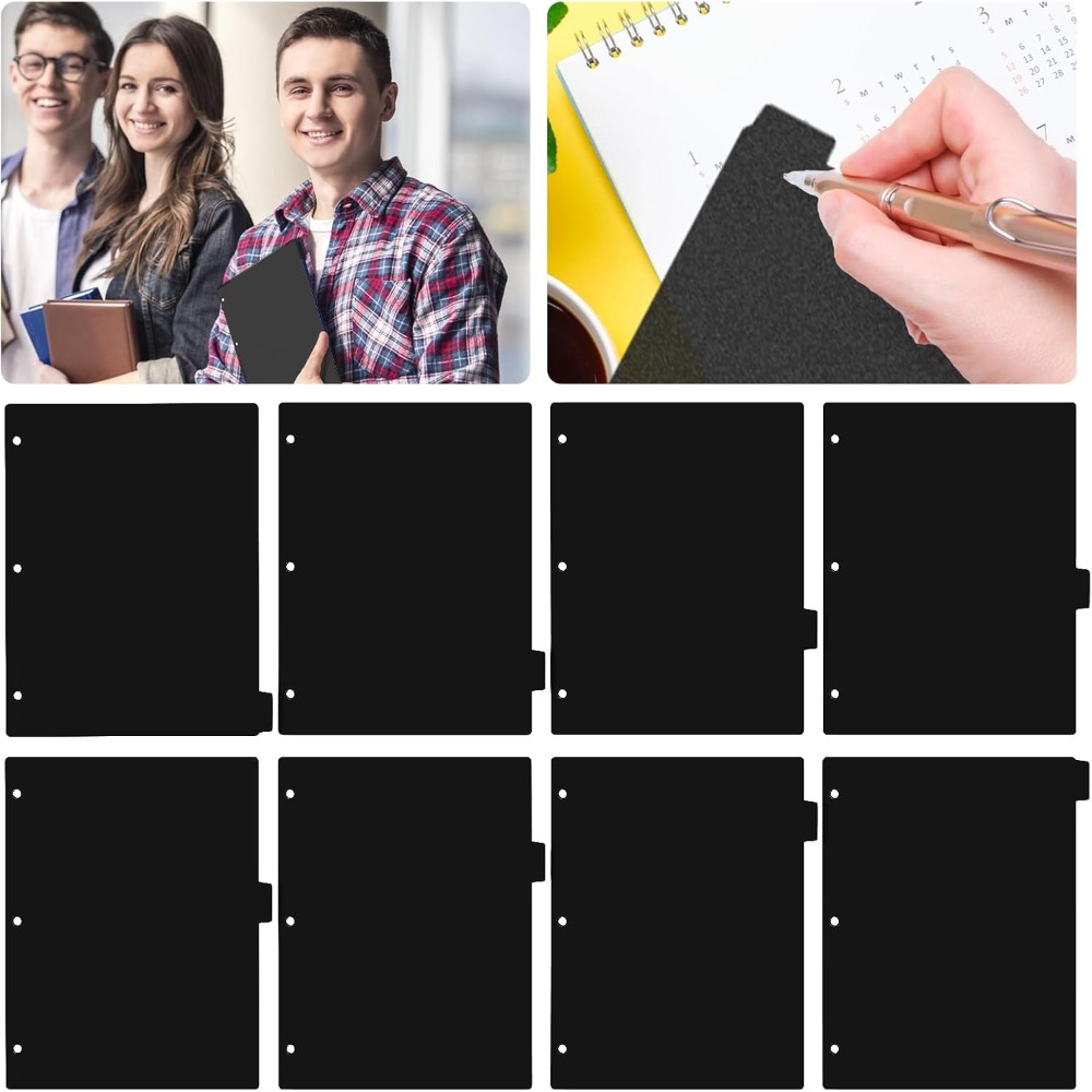 8 schwarze Kunststoff-Trennblä – Tab Divider A4 Bewertung und Preis