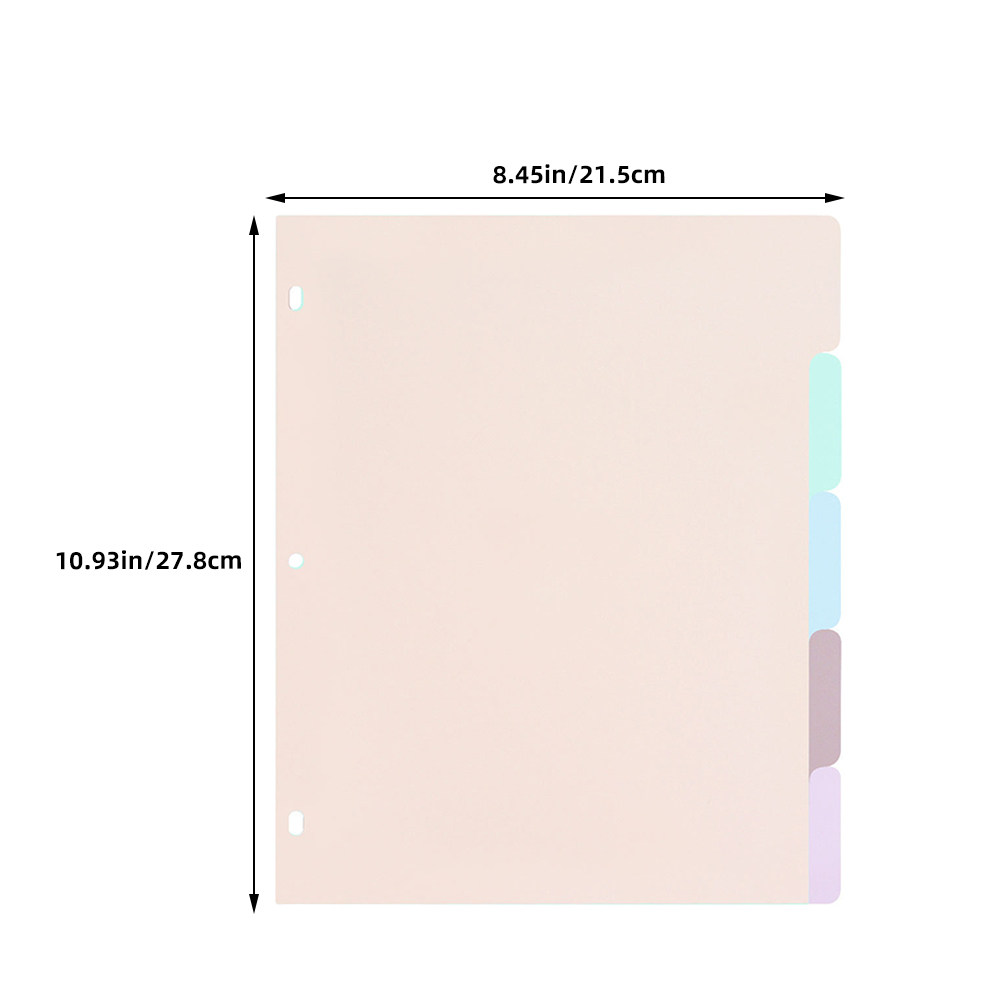 1 Set mattierte PP-A4-Ordner-T – Tab Divider A4 Bewertung und Preis