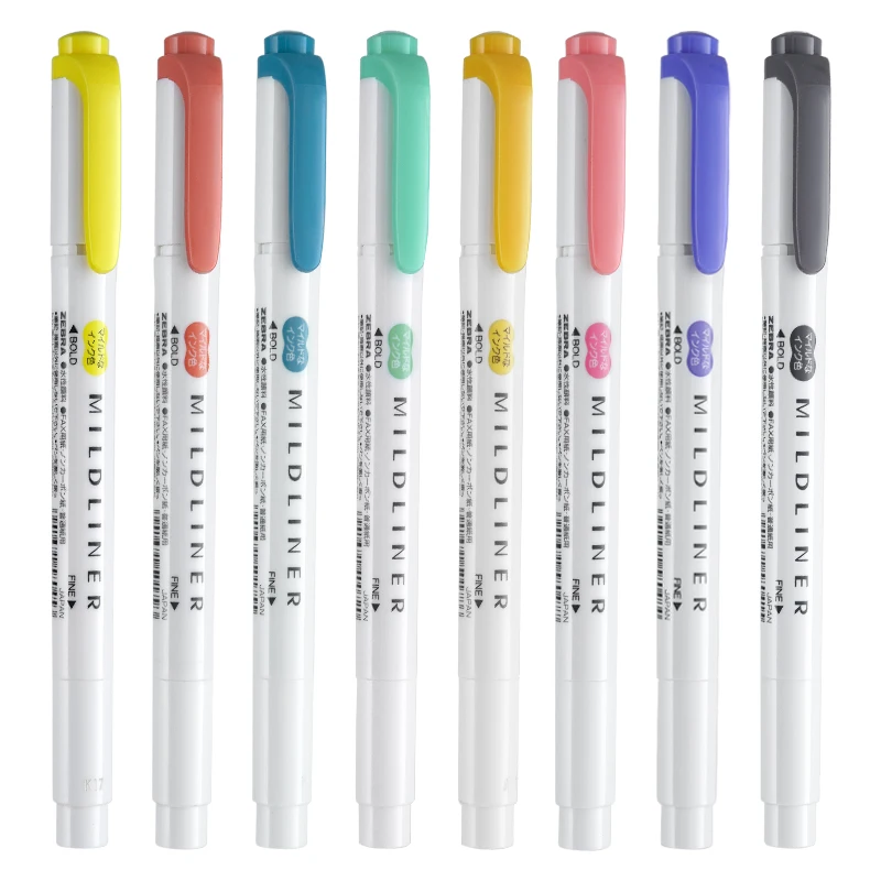 25 Farben Japan ZEBRA Mildline – Zebra Pen Mildliner Bewertung und Preis