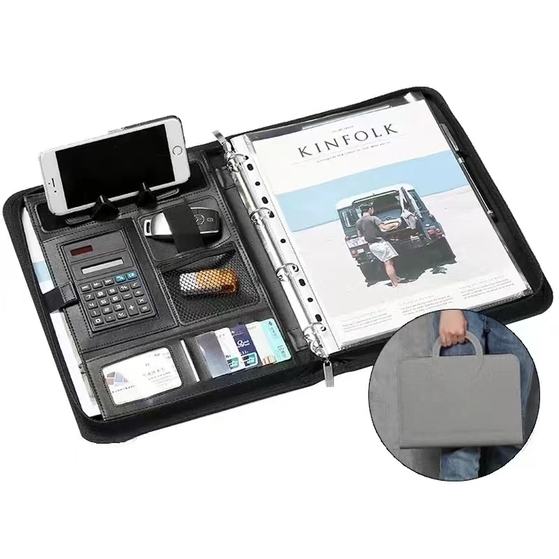 PU-Leder A4 Reißverschluss Tas – Binder A4 Lever Bewertung und Preis