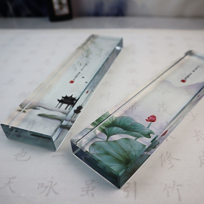 Briefbeschwerer aus Glas, trad – Book Weight Glass Bewertung und Preis