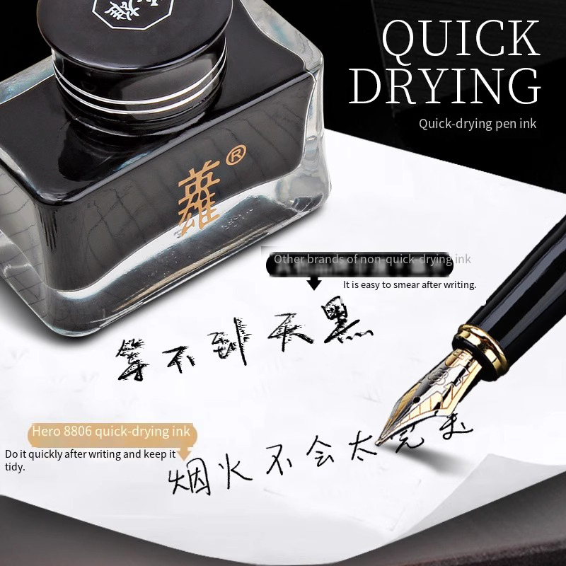 Hero 8806 Schwarze Füllfederha – Fountain Pen Bottled Ink Bewertung und Preis