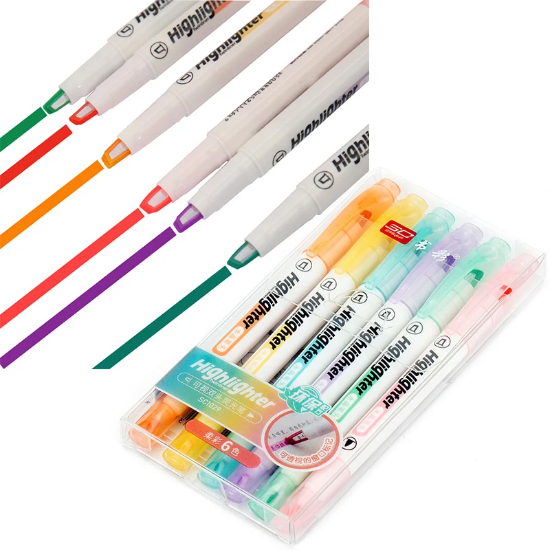 6 Farben/Set einzigartige Fens – Stabilo Marker Boss Bewertung und Preis